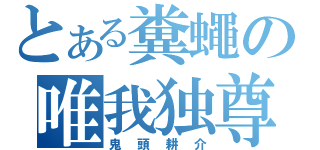 とある糞蠅の唯我独尊（鬼頭耕介）