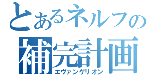 とあるネルフの補完計画（エヴァンゲリオン）