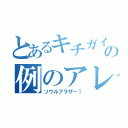 とあるキチガイの例のアレ（ソウルブラザー！）