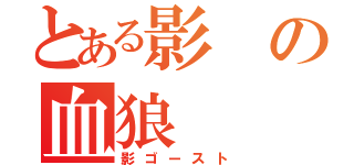 とある影の血狼（影ゴースト）