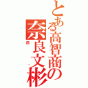 とある高智商の奈良文彬（前辈）