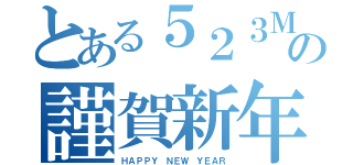 とある５２３Ｍの謹賀新年（ＨＡＰＰＹ ＮＥＷ ＹＥＡＲ）