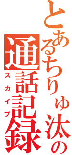 とあるちりゅ汰の通話記録（スカイプ）