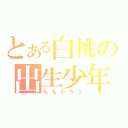 とある白桃の出生少年（ももたろう）