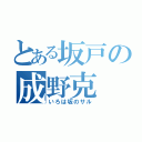 とある坂戸の成野克（いろは坂のサル）