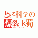 とある科学の爆裂玉蜀黍（ポップコーン）