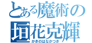 とある魔術の垣花克輝（かきのはなかつき）