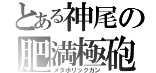 とある神尾の肥満極砲（メタボリックガン）