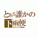 とある誰かの下痢便（吐きそうな公衆便所）