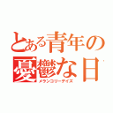 とある青年の憂鬱な日々（メランコリーデイズ）