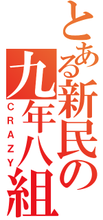 とある新民の九年八組（ＣＲＡＺＹ）