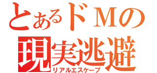 とあるドＭの現実逃避（リアルエスケープ）