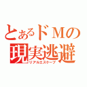 とあるドＭの現実逃避（リアルエスケープ）