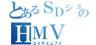 とあるＳＤショップのＨＭＶ（エイチエムブイ）