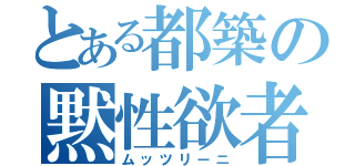 とある都築の黙性欲者（ムッツリーニ）