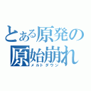 とある原発の原始崩れ（メルトダウン）