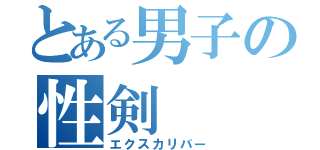 とある男子の性剣（エクスカリバー）