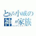 とある小威の神〃家族（インデックス）