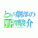 とある劇部の野澤駿介（ショウガクセイ）