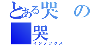 とある哭の 哭（インデックス）