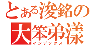 とある浚銘の大笨弟漾（インデックス）