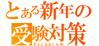 とある新年の受験対策（Ｅｓｃａｐｉｓｍ）