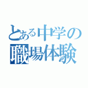 とある中学の職場体験（）