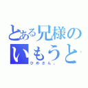 とある兄様のいもうと（ひめさん。）