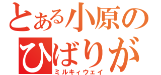 とある小原のひばりが丘（ミルキィウェイ）