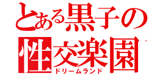 とある黒子の性交楽園（ドリームランド）