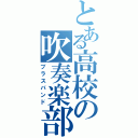 とある高校の吹奏楽部（ブラスバンド）