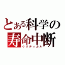 とある科学の寿命中断（クリティカル）