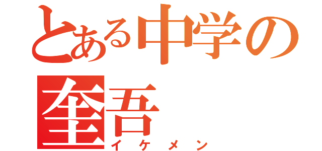 とある中学の奎吾（イケメン）