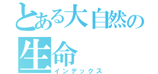 とある大自然の生命（インデックス）