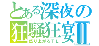 とある深夜の狂騒狂宴Ⅱ（盛り上がるＴＬ）