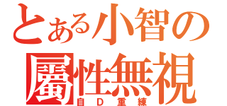 とある小智の屬性無視（自Ｄ重練）