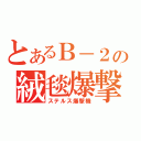 とあるＢ－２の絨毯爆撃（ステルス爆撃機）