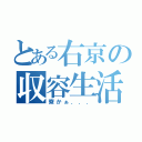 とある右京の収容生活（寮かぁ．．．）