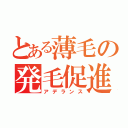 とある薄毛の発毛促進（アデランス）