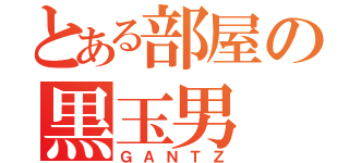 とある部屋の黒玉男（ＧＡＮＴＺ）