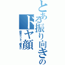 とある振り向きのドヤ顔（顔面センター顔負け）