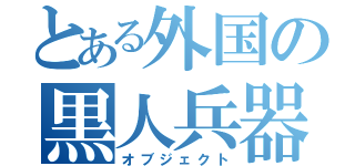 とある外国の黒人兵器（オブジェクト）