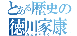 とある歴史の徳川家康（たぬきやろう）