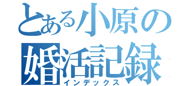 とある小原の婚活記録（インデックス）