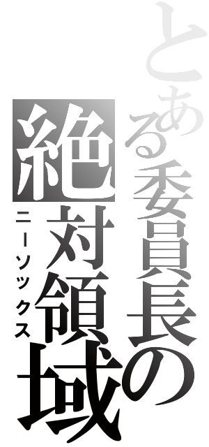 とある委員長の絶対領域（ニーソックス）