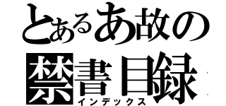 とあるあ故の禁書目録（インデックス）