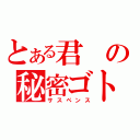 とある君の秘密ゴト（サスペンス）