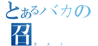 とあるバカの召喚獣（テスト）