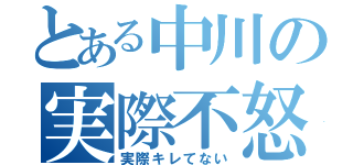 とある中川の実際不怒（実際キレてない）