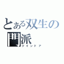 とある双生の門派（ツインドア）